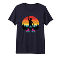 Bigfoot Roller Skates Sunset Cryptid T-Shirt - Minimalist Print Men Women - T-Shirt, Sweatshirt, Hoodie