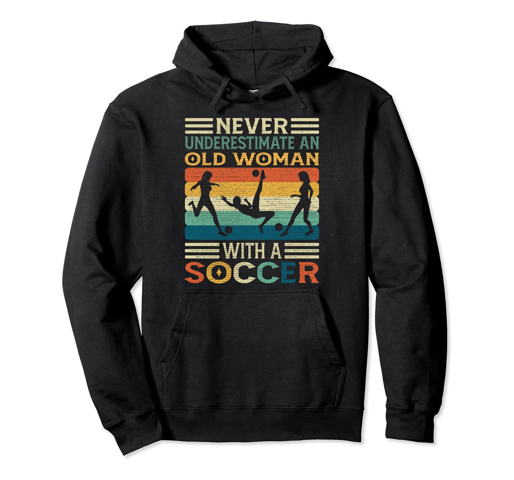 Funny Soccer Ball Grandma Soccer Ball Hoodie - Custom Art Print for Adults - T-Shirt, Sweatshirt, Hoodie