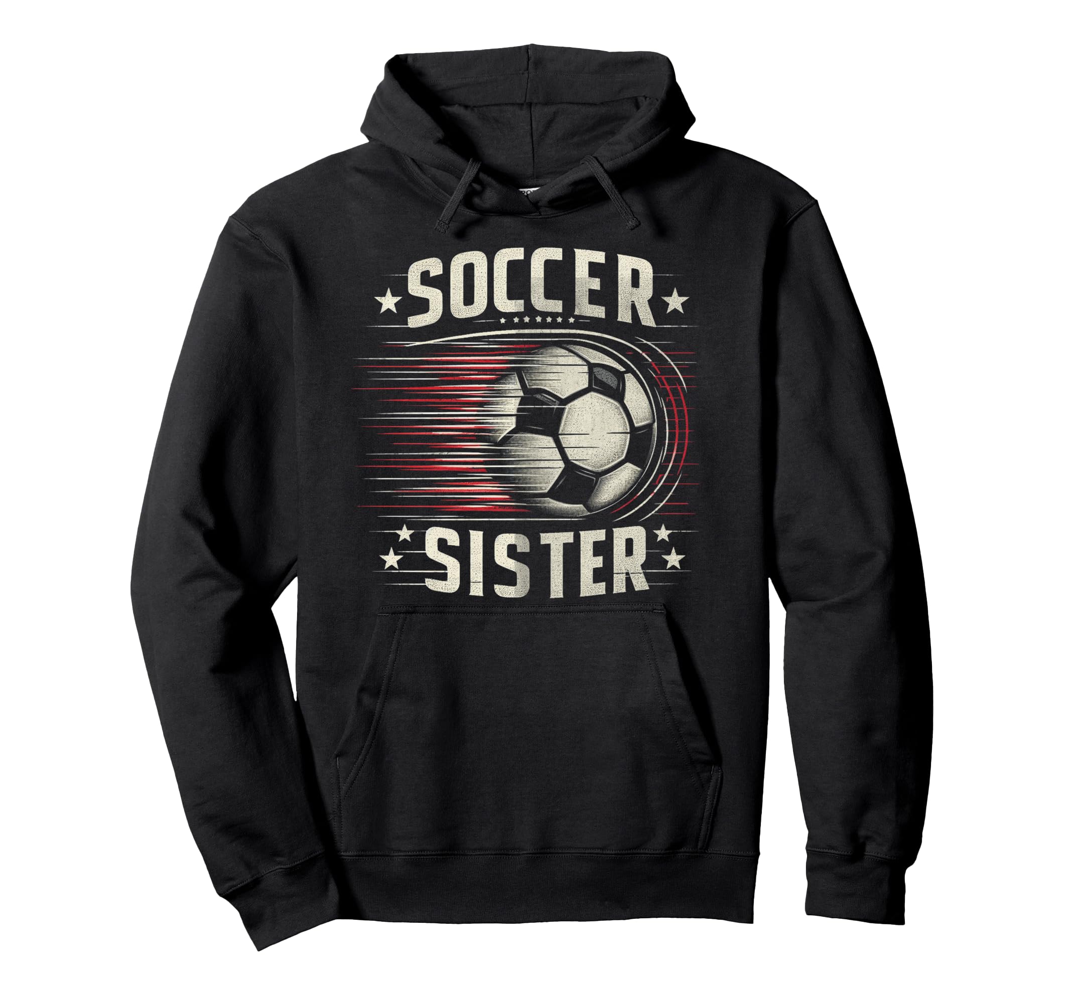 Soccer Sister Football Lover Gifts Hoodie - Minimalist Print for Adults - T-Shirt, Sweatshirt, Hoodie
