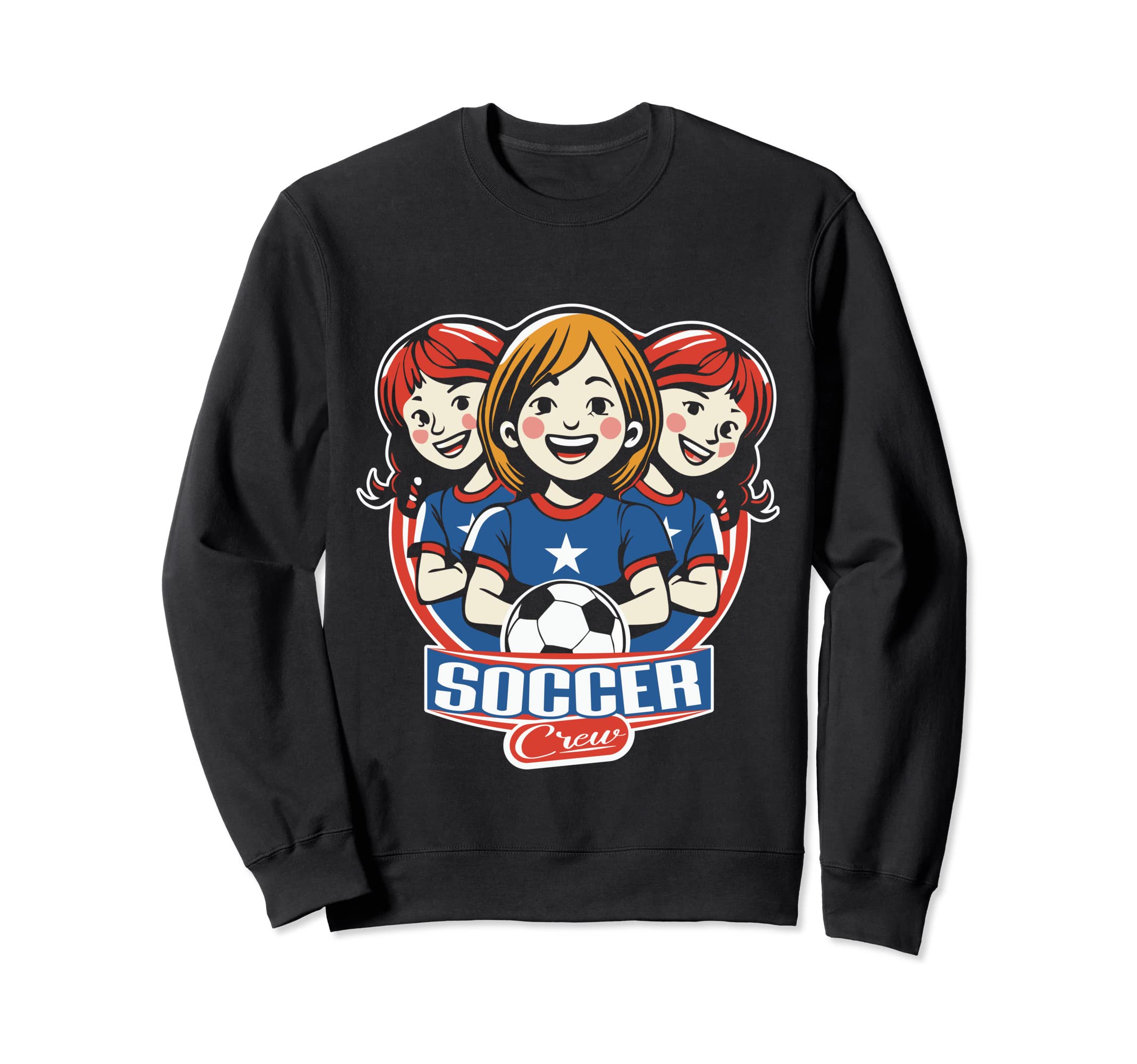Soccer Ladies Crew Soccer Team Group Sweatshirt - Novelty Apparel Men Women - T-Shirt, Sweatshirt, Hoodie