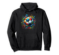 Soccer Ball Paint Splatter Soccer Hoodie - Streetwear Style for Adults - T-Shirt, Sweatshirt, Hoodie
