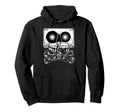 Cassette Tape Skull Blackwork Hoodie - Unique Graphic for Adults - T-Shirt, Sweatshirt, Hoodie