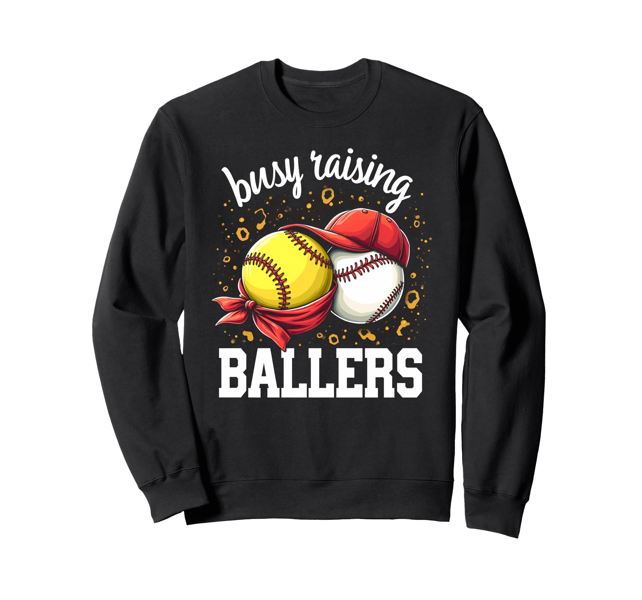 Playful Busy Raising Ballers Sweatshirt - Custom Art Print Men Women - T-Shirt, Sweatshirt, Hoodie