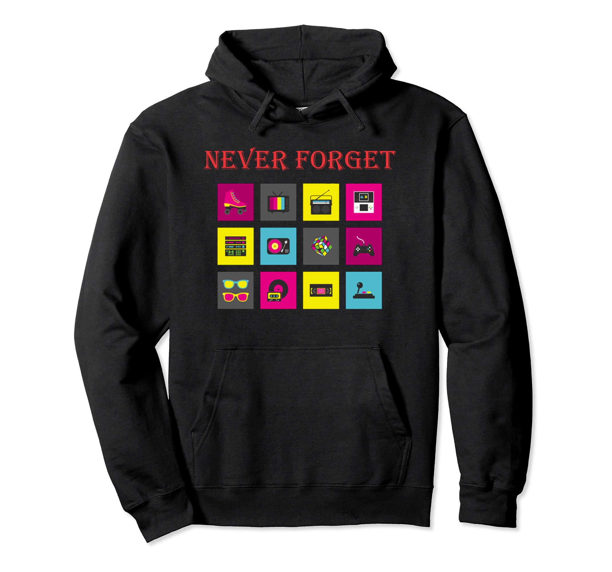 Never Forget Cassette Tape Hoodie - Aesthetic Graphic Unisex - T-Shirt, Sweatshirt, Hoodie