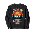 Just Who Loves National Parks Nature Sweatshirt - Minimalist Print Unisex - T-Shirt, Sweatshirt, Hoodie