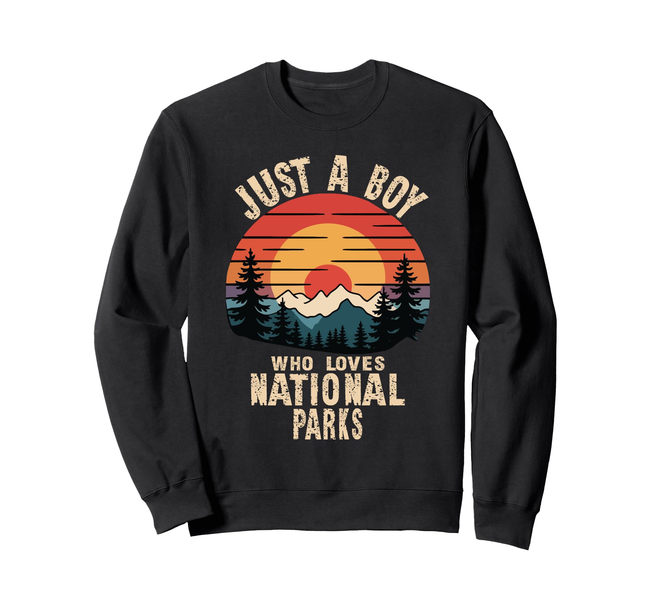 Just Who Loves National Parks Nature Sweatshirt - Minimalist Print Unisex - T-Shirt, Sweatshirt, Hoodie