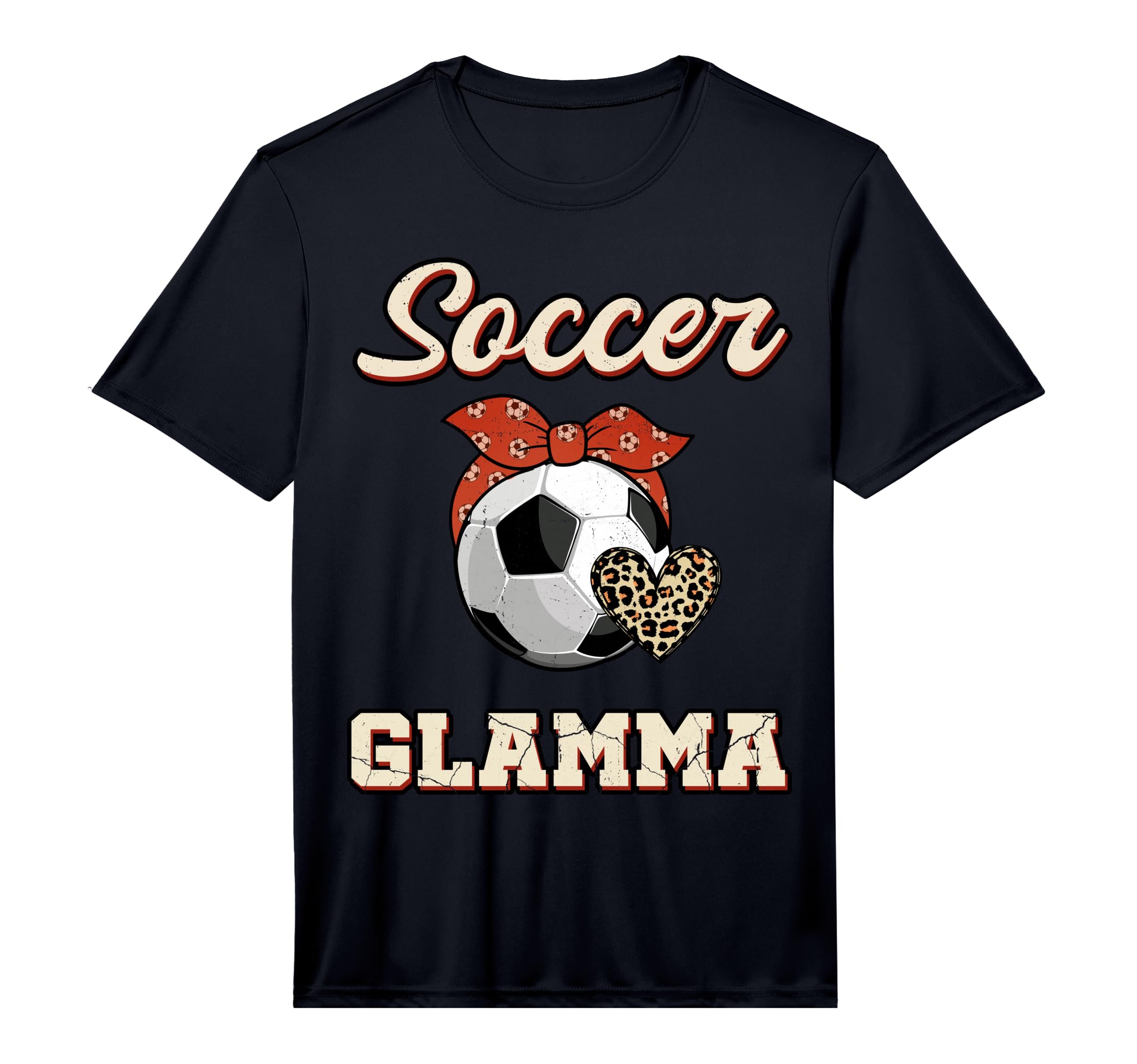 Mens Soccer Glamma Bandana Leopard T-Shirt - Novelty Apparel for Adults - T-Shirt, Sweatshirt, Hoodie