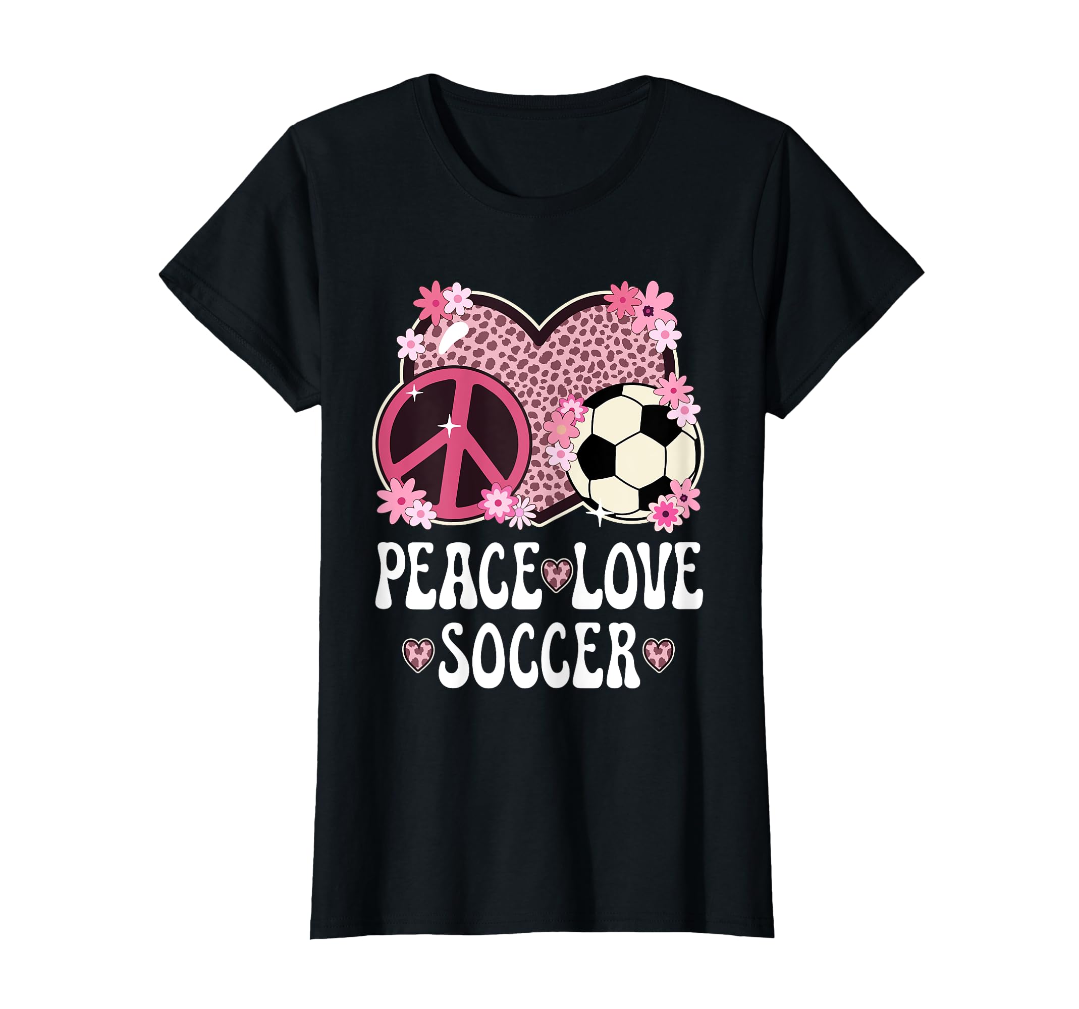Peace Love Soccer Lover Outfit T-Shirt - Aesthetic Graphic Men Women - T-Shirt, Sweatshirt, Hoodie