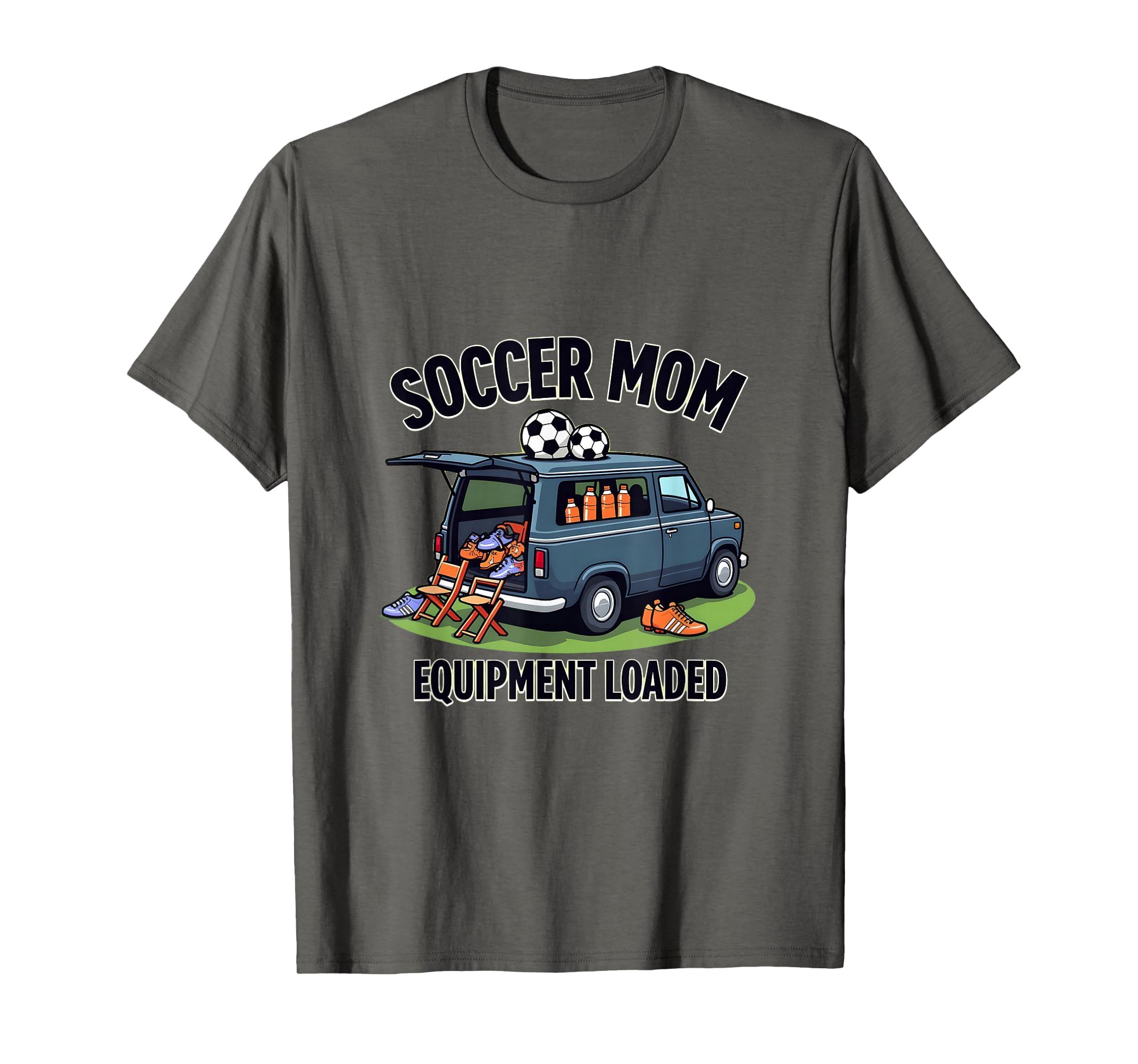 Soccer Mom Equipment Loaded T-Shirt - Unique Graphic for Adults - T-Shirt, Sweatshirt, Hoodie