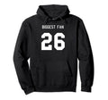 Number 26 Biggest Fan Sport Spirit Wear Hoodie - Trendy Graphic Men Women - T-Shirt, Sweatshirt, Hoodie