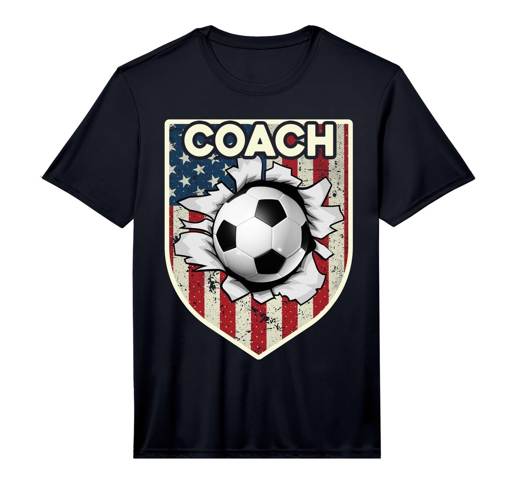 Usa Flag Football Coach Funny Football T-Shirt - Streetwear Style Unisex - T-Shirt, Sweatshirt, Hoodie