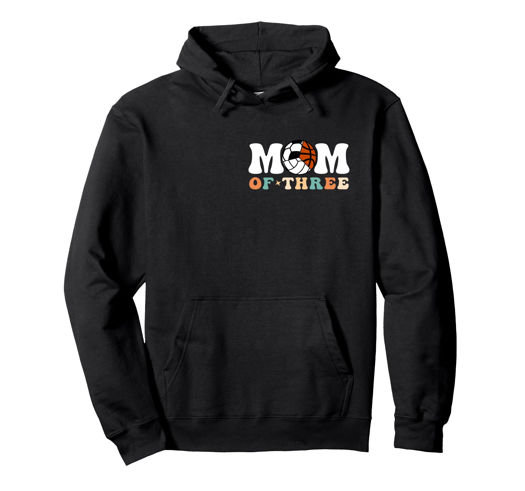 My Volleyball Soccer Basketball Mom Era Hoodie - Graphic Print for Adults - T-Shirt, Sweatshirt, Hoodie