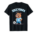 Soccybara Delight Funny Capybara Football T-Shirt - Graphic Print Unisex - T-Shirt, Sweatshirt, Hoodie
