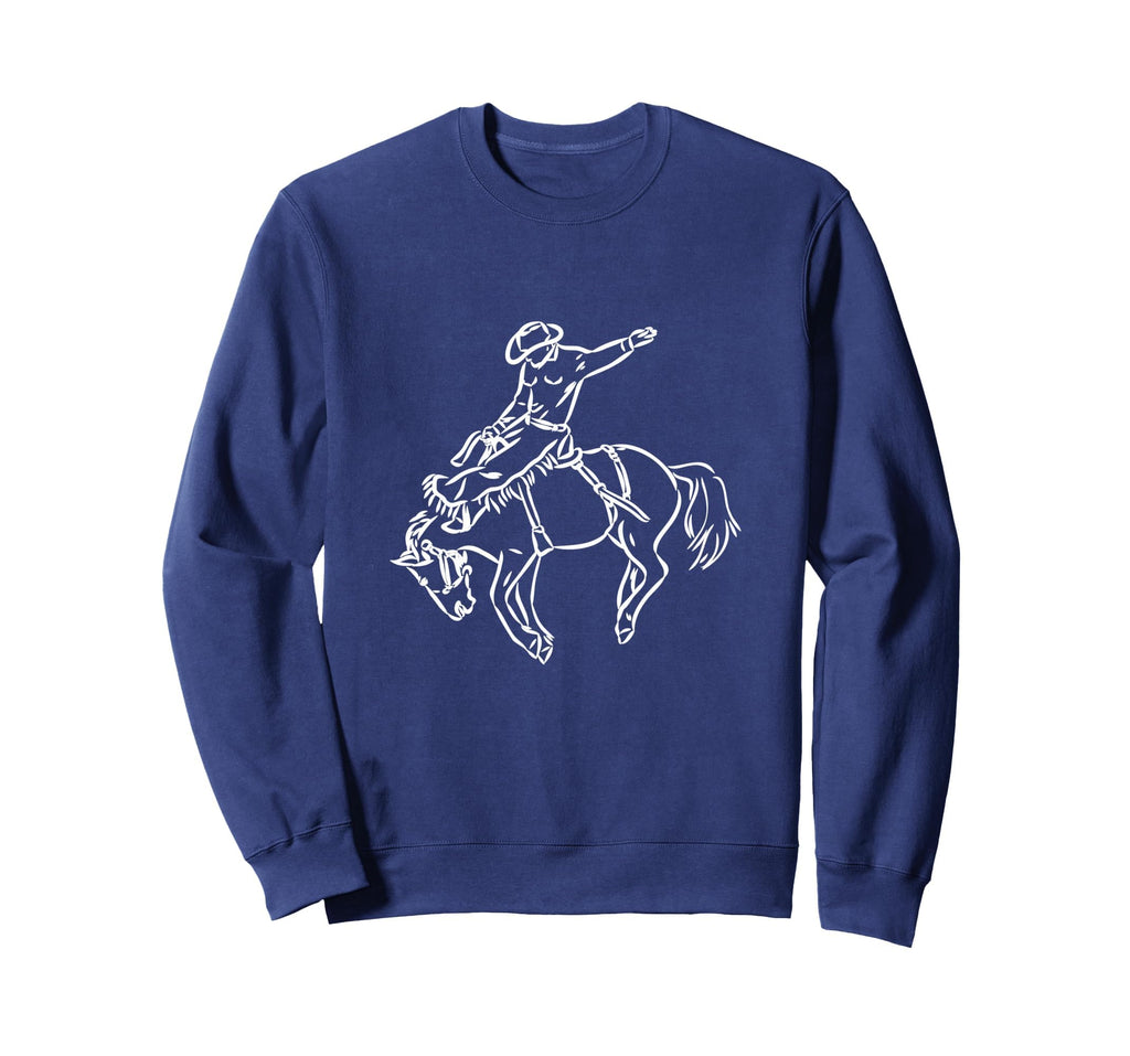 Rodeo Bucking Bronco Horse Riding Sweatshirt - Graphic Print for Adults - T-Shirt, Sweatshirt, Hoodie