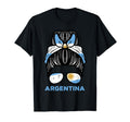 Argentina Flag Hairbun Football Soccer Fan T-Shirt - Unique Graphic Unisex - T-Shirt, Sweatshirt, Hoodie