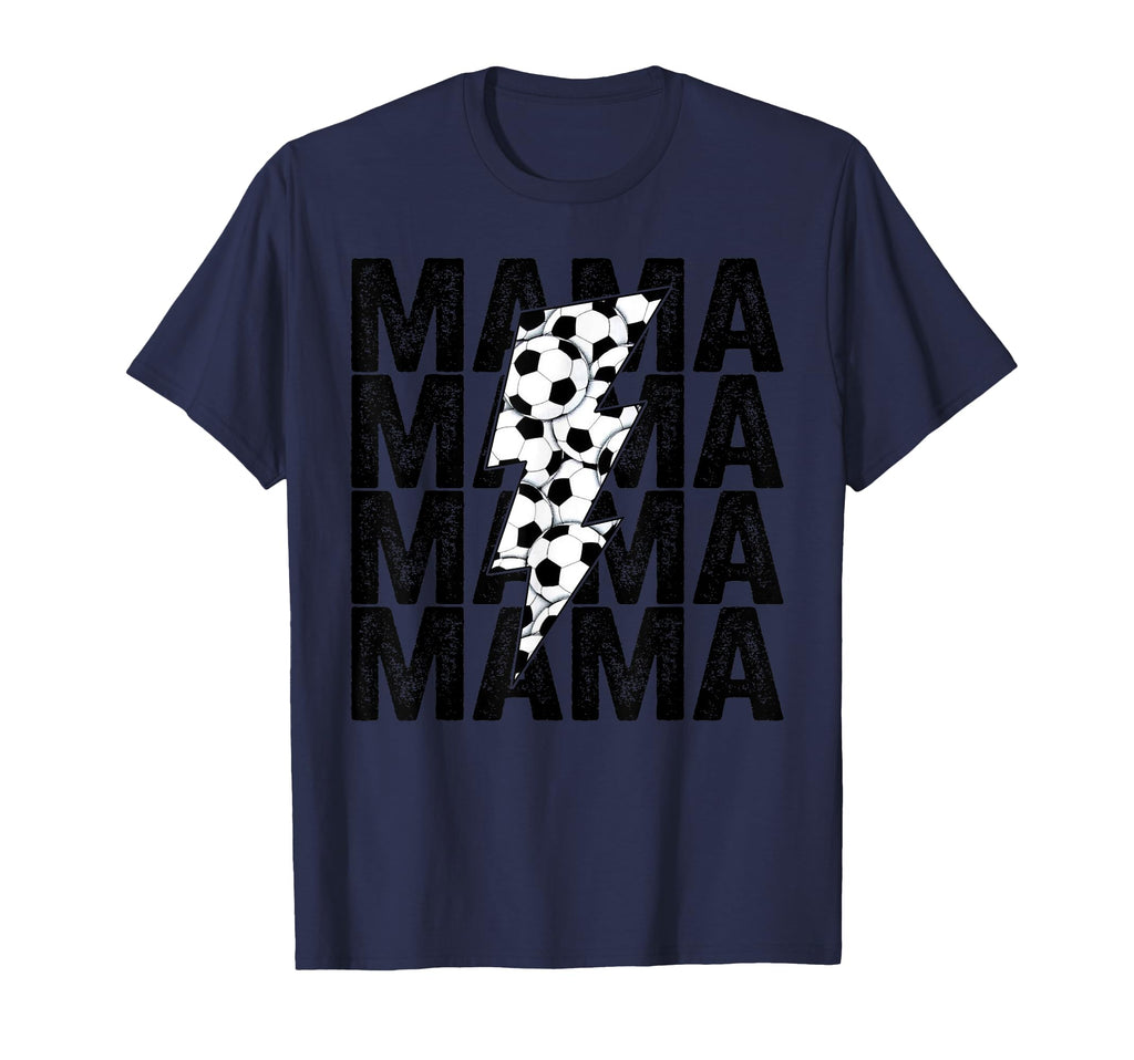 Soccer Mama Lightning Bolt Mothers T-Shirt - Novelty Apparel for Adults - T-Shirt, Sweatshirt, Hoodie