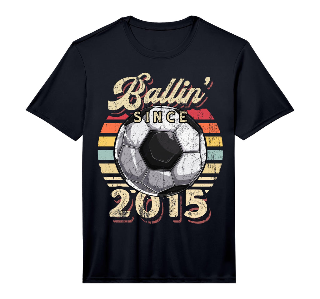 Ballin Since 2015 7Th Soccer Birthday T-Shirt - Trendy Graphic Men Women - T-Shirt, Sweatshirt, Hoodie