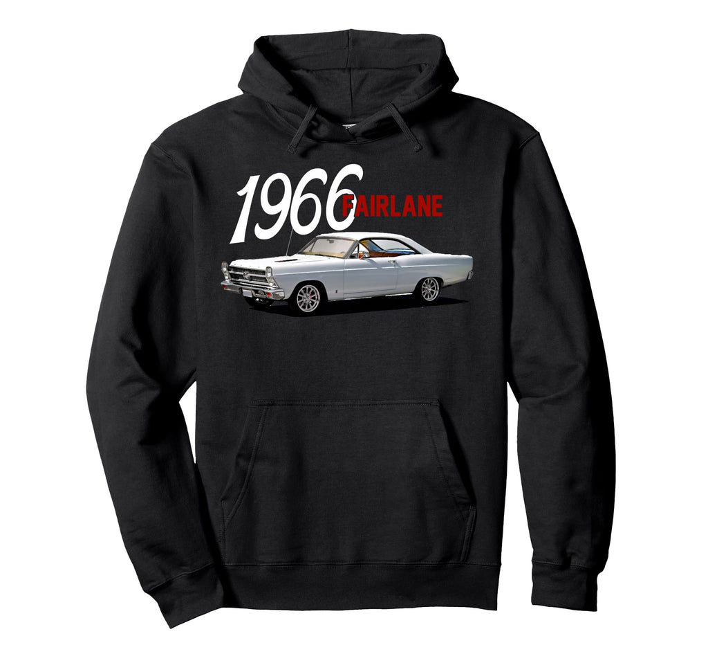 1966 66 Fairlane Car Art Hoodie - Graphic Print Unisex - T-Shirt, Sweatshirt, Hoodie