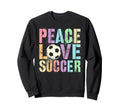 Sassy Peace Love Soccer Score Club Sweatshirt - Aesthetic Graphic Unisex - T-Shirt, Sweatshirt, Hoodie