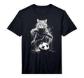 Cat Playing Soccer Performance T-Shirt - Graphic Print Men Women - T-Shirt, Sweatshirt, Hoodie