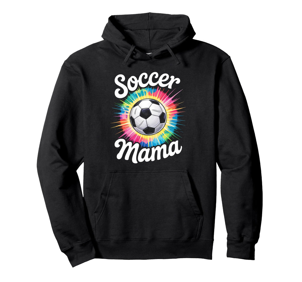 Soccer Mama Mom Tie Dye Hoodie - Novelty Apparel for Adults - T-Shirt, Sweatshirt, Hoodie