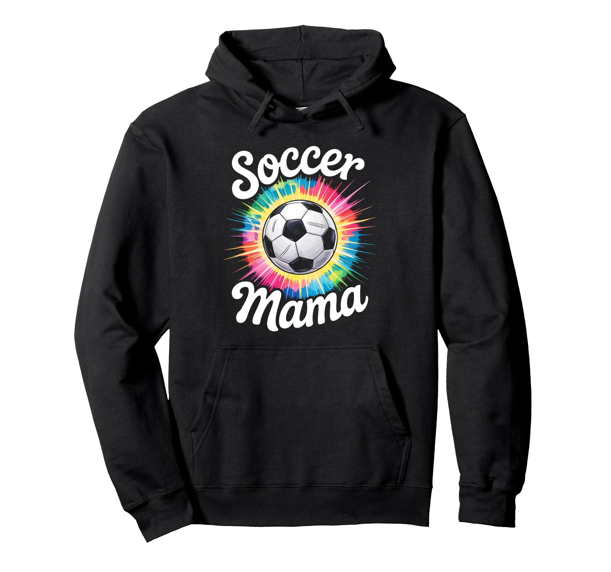 Soccer Mama Mom Tie Dye Hoodie - Novelty Apparel for Adults - T-Shirt, Sweatshirt, Hoodie
