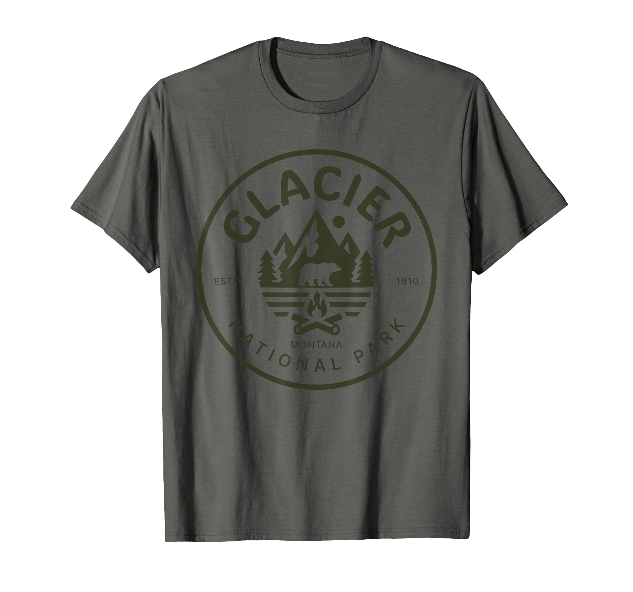 Glacier National Park Montana Usa Nature T-Shirt - Aesthetic Graphic Unisex - T-Shirt, Sweatshirt, Hoodie