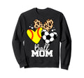 Ball Mom Funny Soccer Softball Mom Heart Sweatshirt - Unique Graphic Unisex - T-Shirt, Sweatshirt, Hoodie