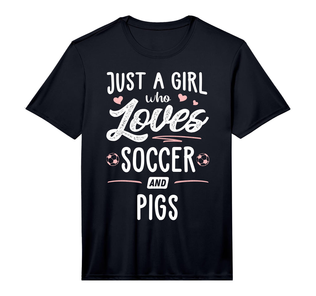 Just Who Loves Soccer And Pigs Gift T-Shirt - Novelty Apparel Men Women - T-Shirt, Sweatshirt, Hoodie