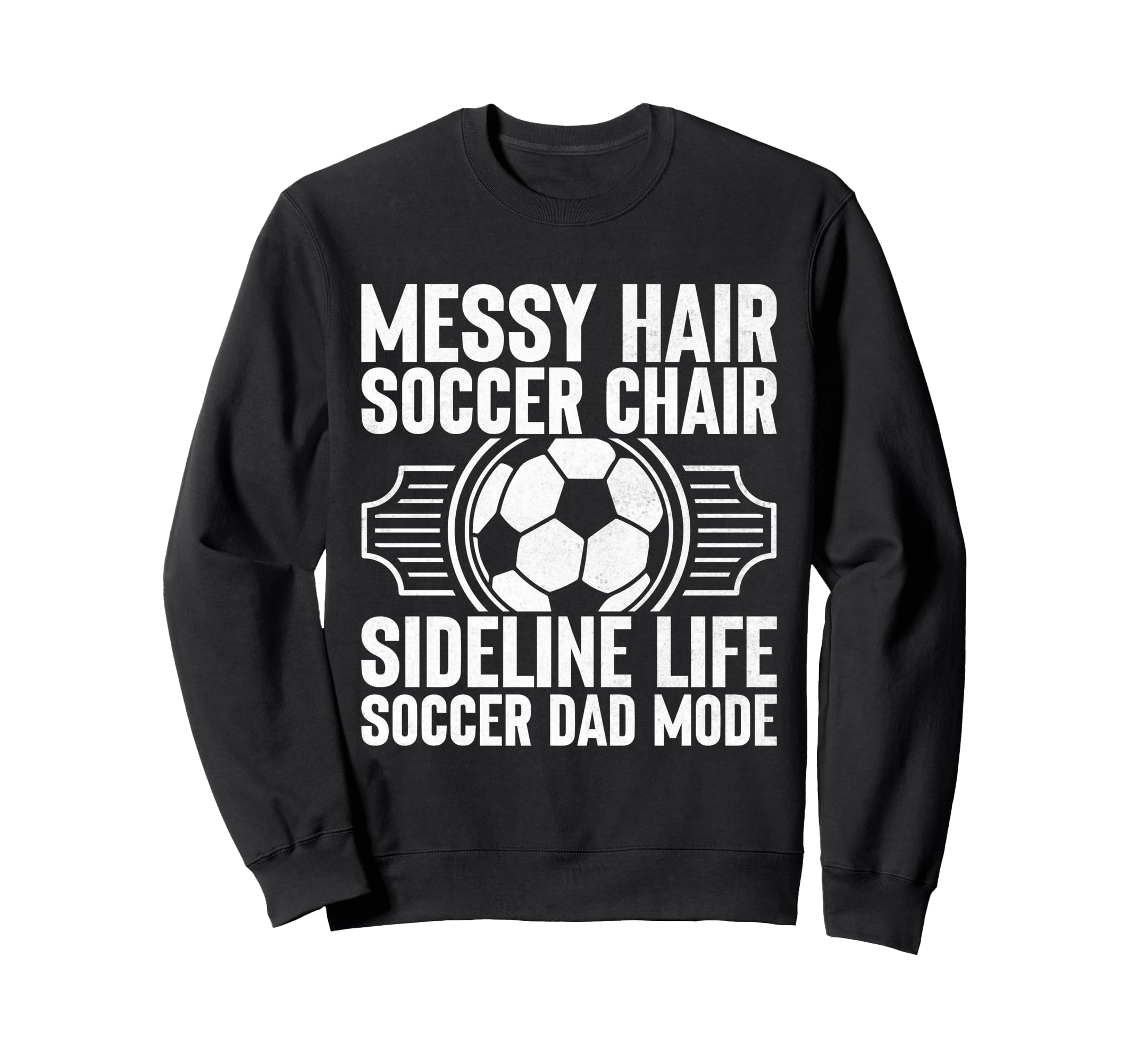 Messy Hair Soccer Chair Sideline Sweatshirt - Fun Novelty Design Unisex - T-Shirt, Sweatshirt, Hoodie