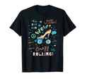 Roller Skater Skating 70S 80S Skates T-Shirt - Fun Novelty Design Unisex - T-Shirt, Sweatshirt, Hoodie