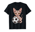 Funny Soccer Sphynx Just Who Loves Cats T-Shirt - Graphic Print Unisex - T-Shirt, Sweatshirt, Hoodie