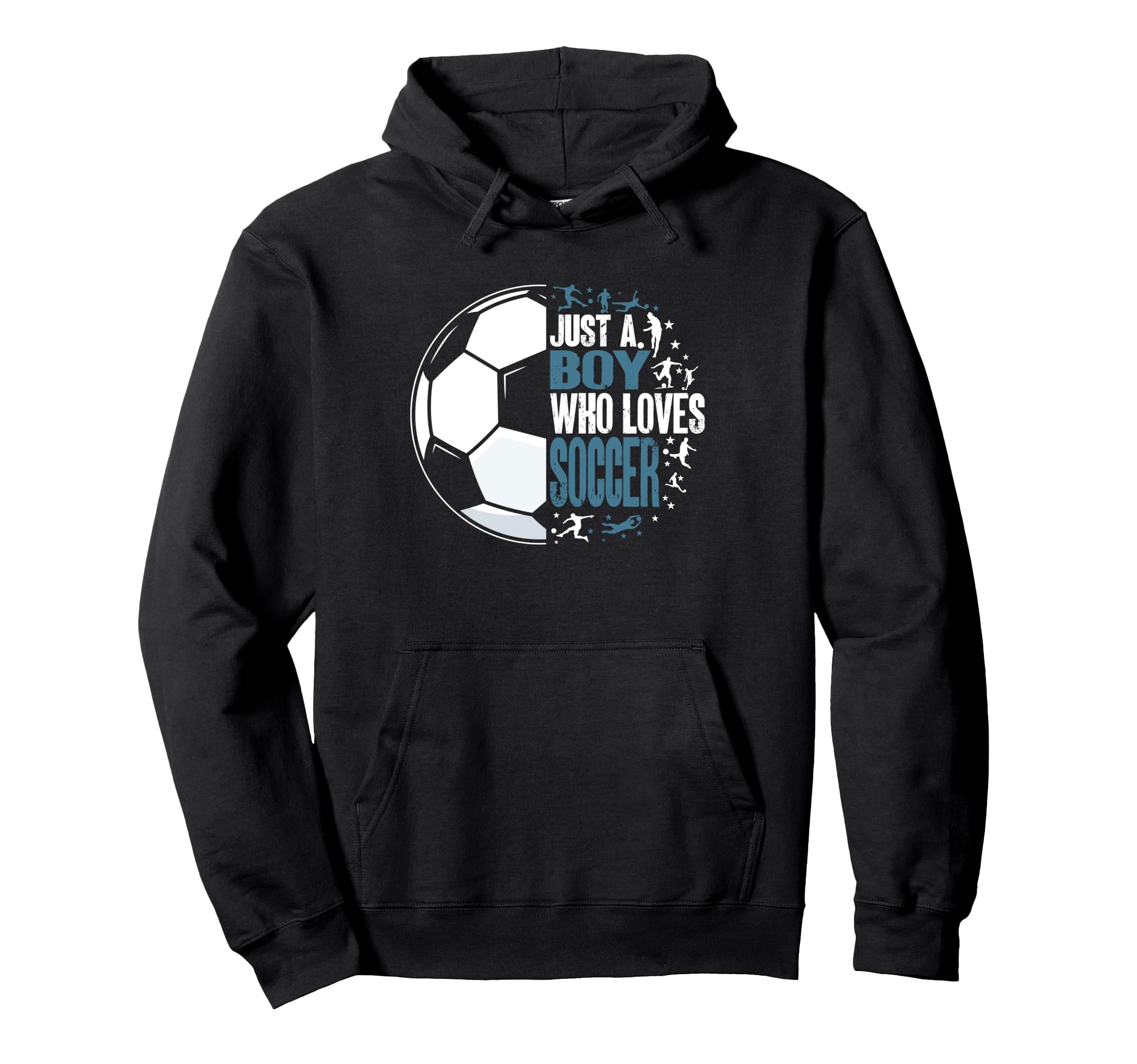 Funny Just Who Loves Soccer Hoodie - Fun Novelty Design Men Women - T-Shirt, Sweatshirt, Hoodie