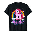 70S 80S Roller Skating Unicorn T-Shirt - Unique Graphic Unisex - T-Shirt, Sweatshirt, Hoodie