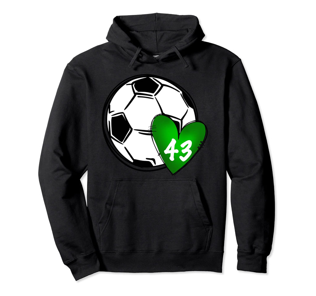 Womens Custom Soccer Mom Number 43 Hoodie - Novelty Apparel Men Women - T-Shirt, Sweatshirt, Hoodie
