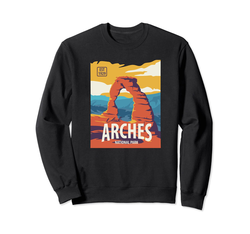 Arches Utah Desert National Sweatshirt - Casual Everyday Wear for Adults - T-Shirt, Sweatshirt, Hoodie
