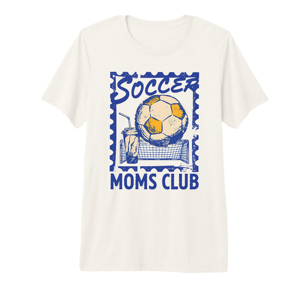 Soccer Football Moms Club Funny Sports T-Shirt - Custom Art Print Unisex - T-Shirt, Sweatshirt, Hoodie