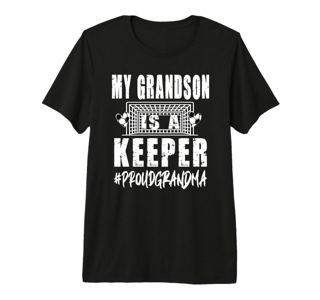 My Grandson Is Keeper Soccer T-Shirt - Minimalist Print Men Women - T-Shirt, Sweatshirt, Hoodie
