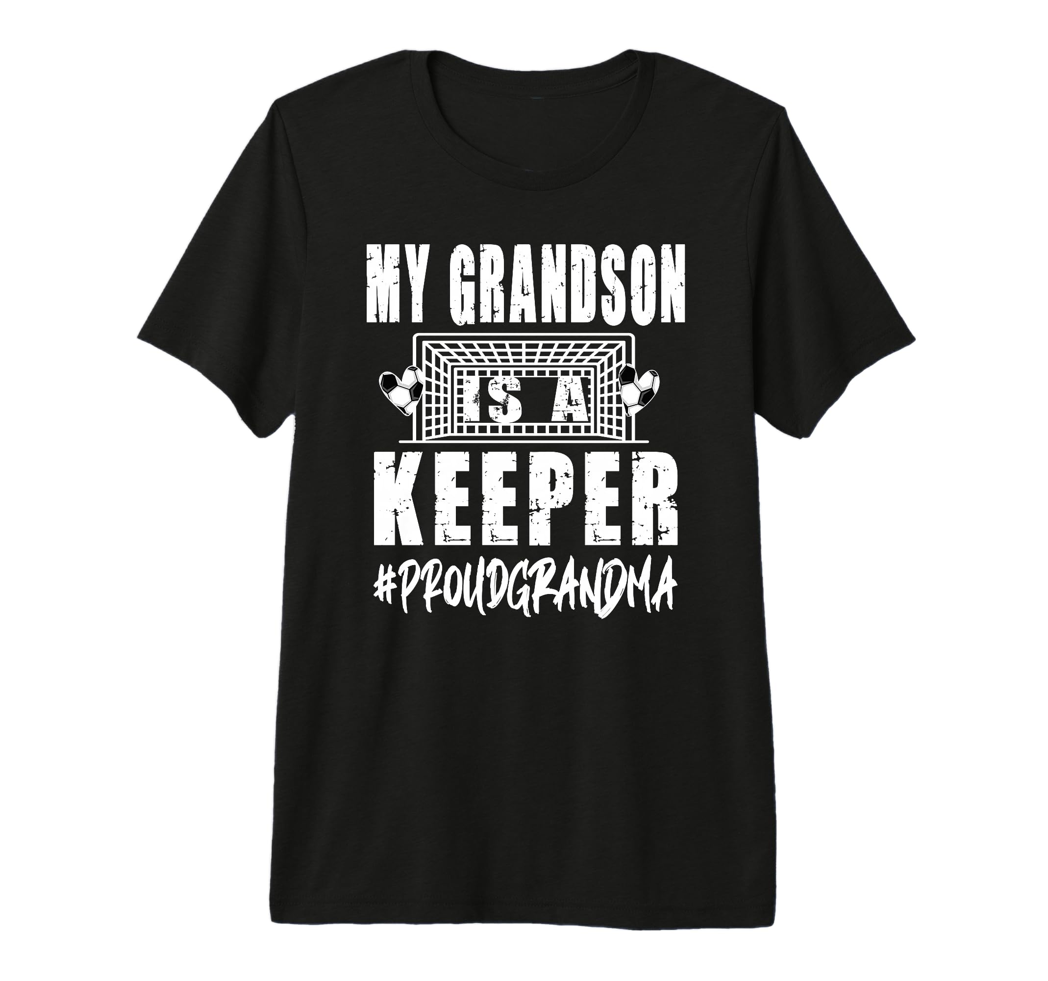 My Grandson Is Keeper Soccer T-Shirt - Minimalist Print Men Women - T-Shirt, Sweatshirt, Hoodie