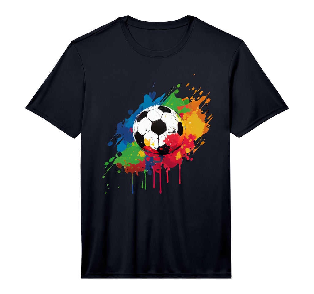 Womens And Mens Soccer Ball Paint T-Shirt - Minimalist Print Men Women - T-Shirt, Sweatshirt, Hoodie