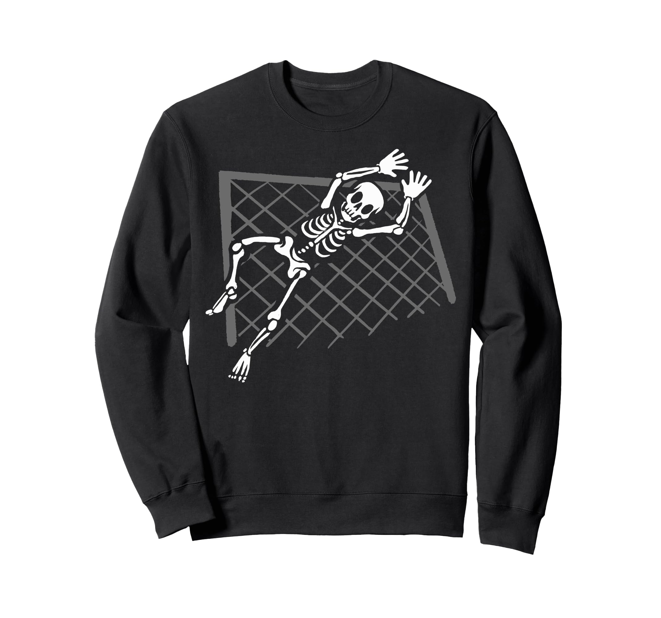 Skeleton Goalkeeper Sweatshirt - Custom Art Print for Adults - T-Shirt, Sweatshirt, Hoodie