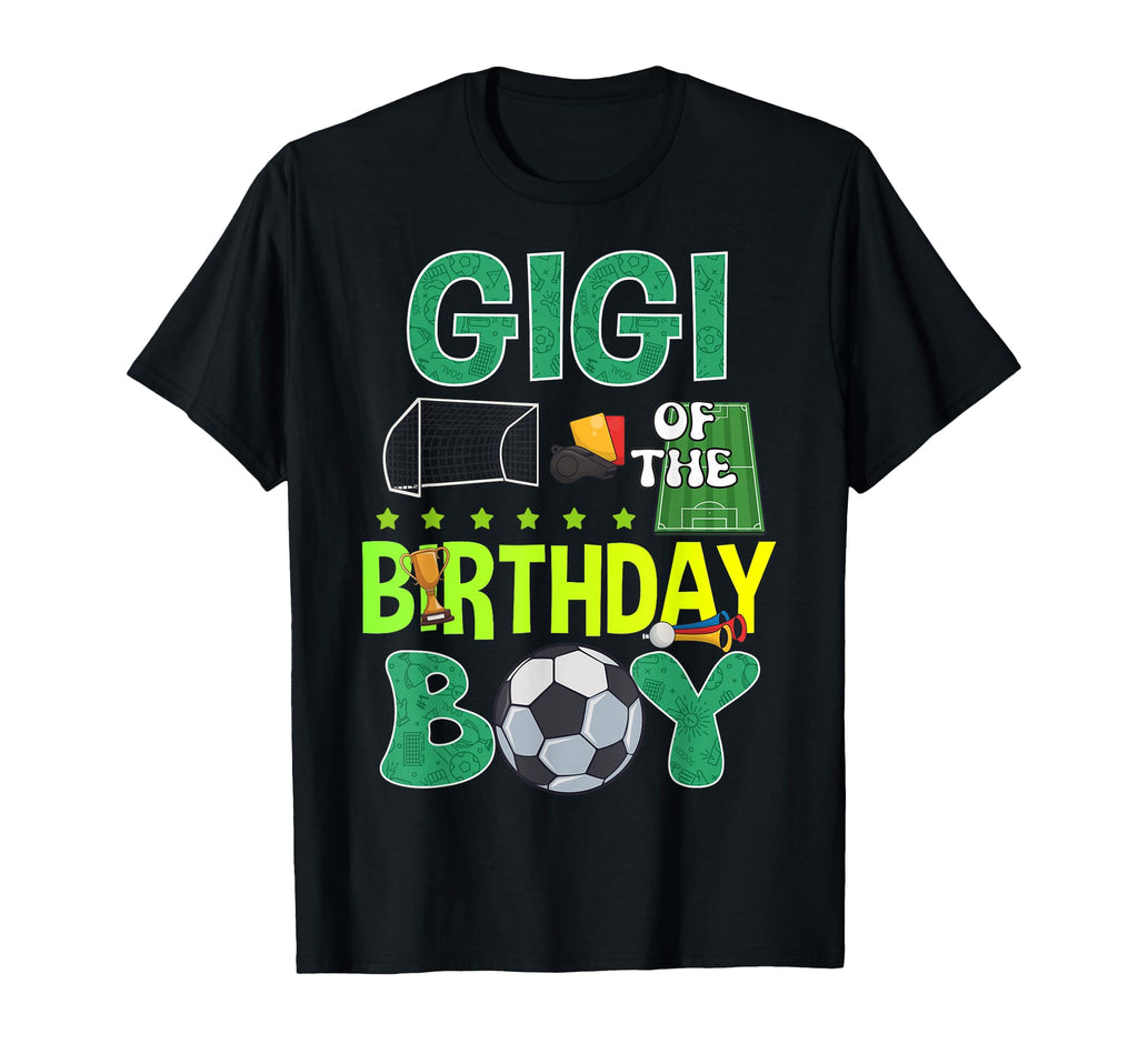 Soccer Goal Birthday Party Trophy Ball Gigi T-Shirt - Trendy Graphic Unisex - T-Shirt, Sweatshirt, Hoodie