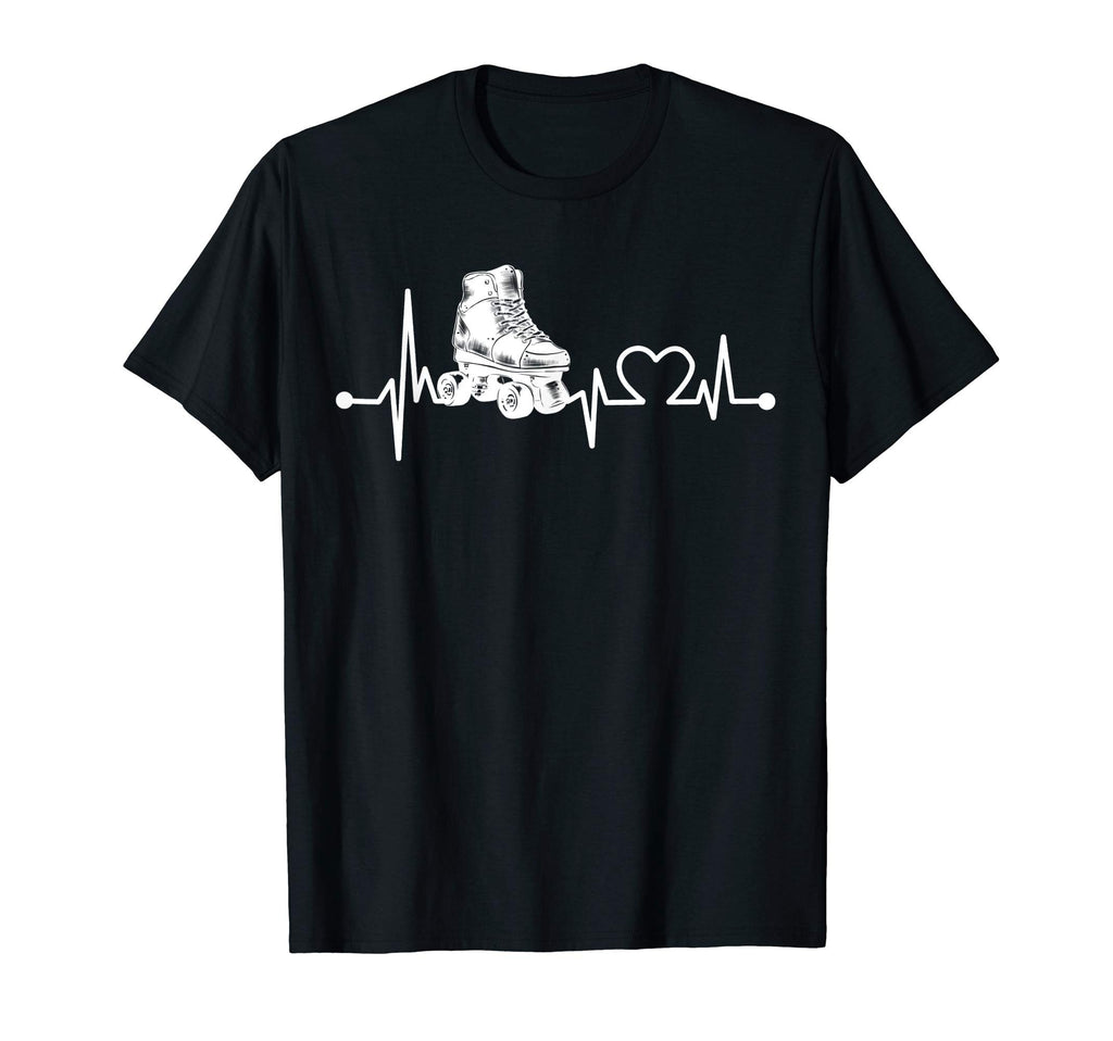 Roller Derby Shoes Heartbeat Funny T-Shirt - Streetwear Style for Adults - T-Shirt, Sweatshirt, Hoodie