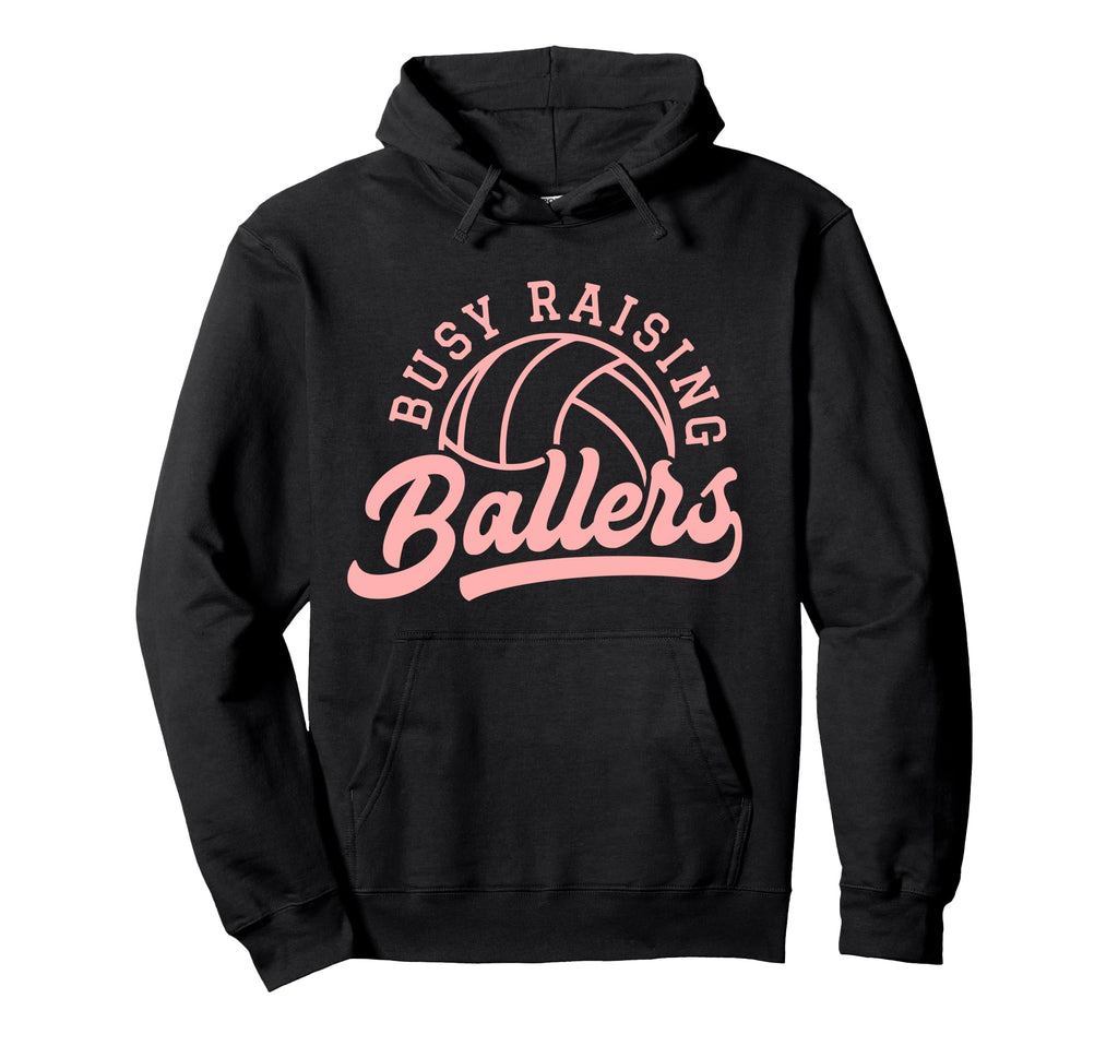 Volleyball Player Coach Busy Raising Hoodie - Graphic Print for Adults - T-Shirt, Sweatshirt, Hoodie