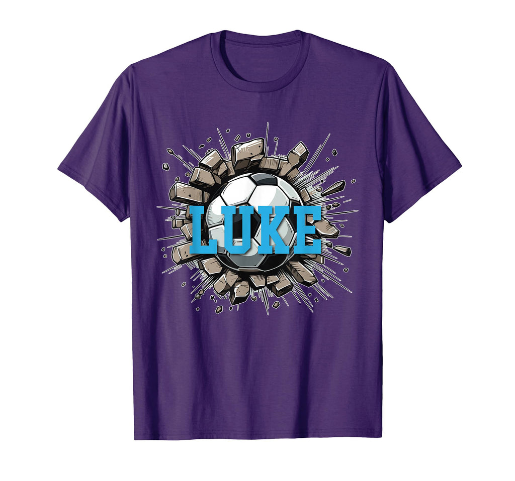 Luke Personalized Name Soccer Sports Hoodie - Novelty Apparel for Adults - T-Shirt, Sweatshirt, Hoodie