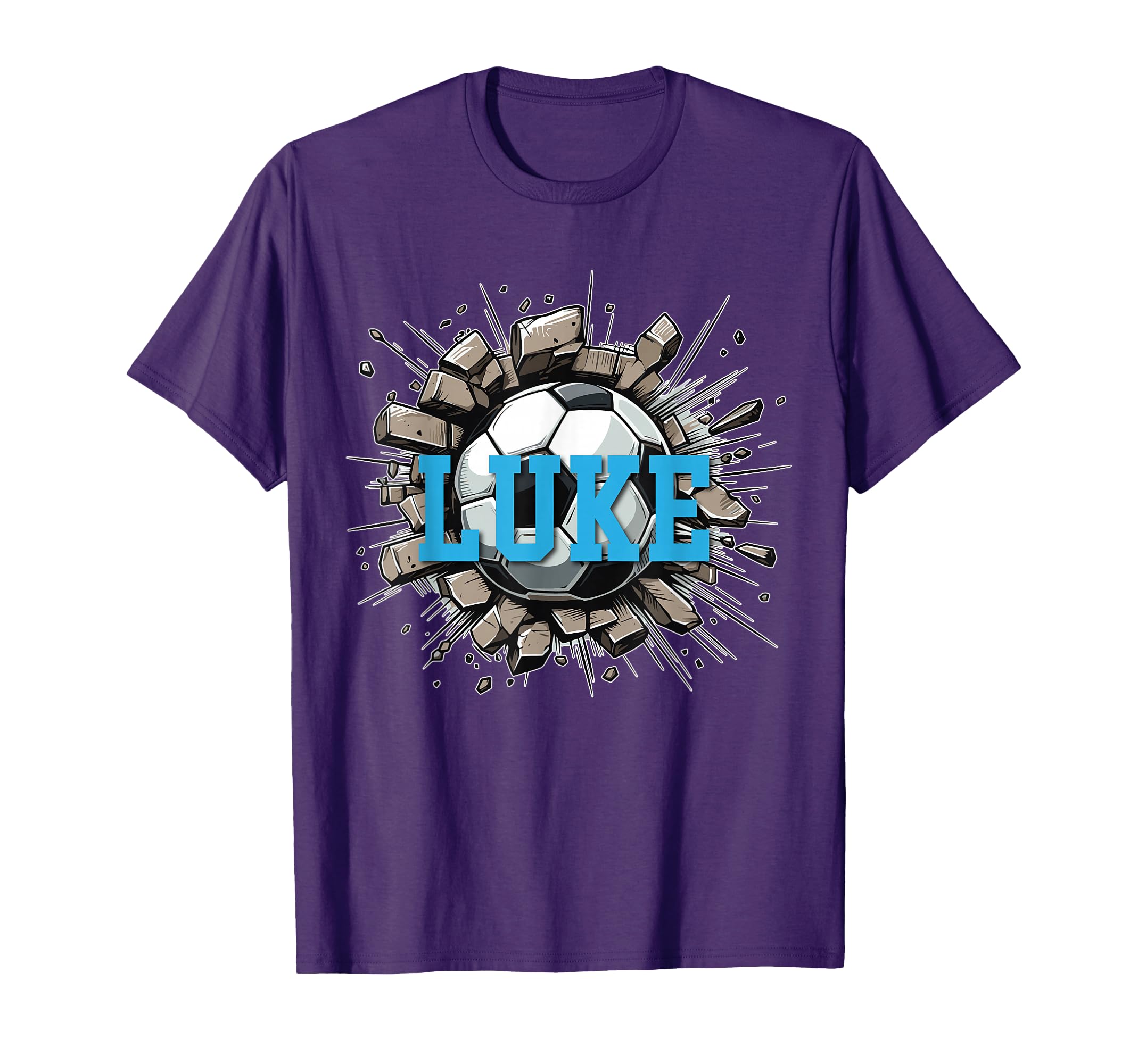 Luke Personalized Name Soccer Sports Hoodie - Novelty Apparel for Adults - T-Shirt, Sweatshirt, Hoodie