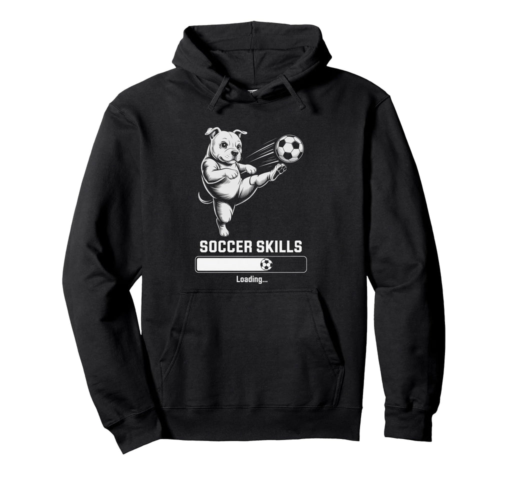 Soccer Pug Skills Loading Dog Score Hoodie - Graphic Print Men Women - T-Shirt, Sweatshirt, Hoodie