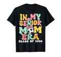 My Senior Mom Era Groovy Soccer T-Shirt - Minimalist Print Men Women - T-Shirt, Sweatshirt, Hoodie