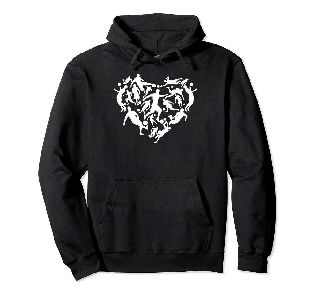 Soccer Heart Soccer Player Heart Soccer Hoodie - Streetwear Style Unisex - T-Shirt, Sweatshirt, Hoodie