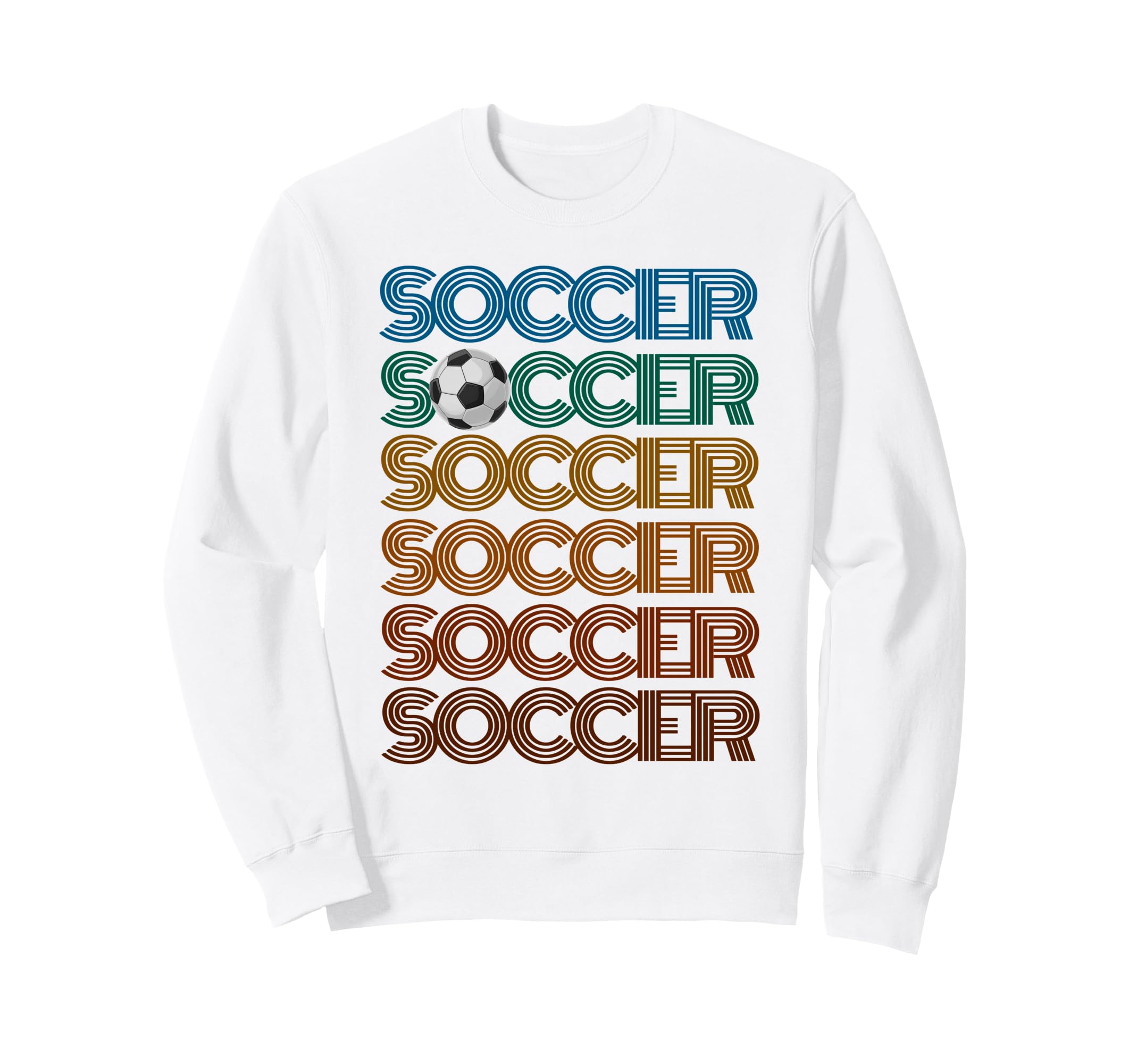 Soccer Repeat Just Who Loves Sweatshirt - Minimalist Print for Adults - T-Shirt, Sweatshirt, Hoodie